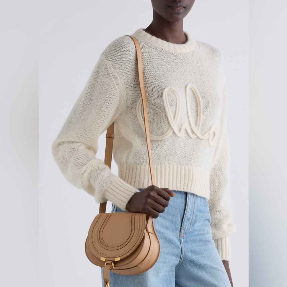 Chloé Small Marcie Leather Crossbody Bag